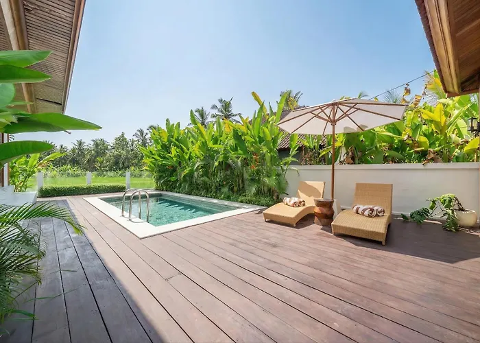 ヴィラ Tembaga By Evdekimi - Rice Field Views With Outdoor Lounge & Pool ウブド